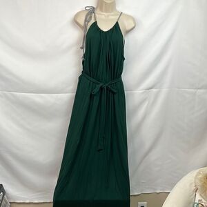 Market and Spruce Araceli Knit Maxi Dress dark green Size XL NWT
